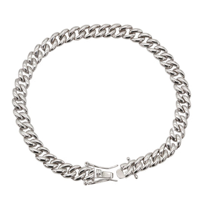 Sterling Silver Miami Cuban Link Bracelet for Men