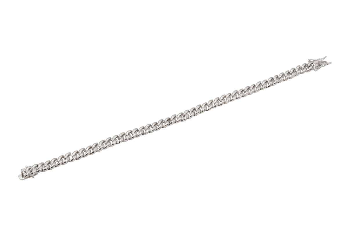 Sterling Silver Miami Cuban Link Bracelet for Men