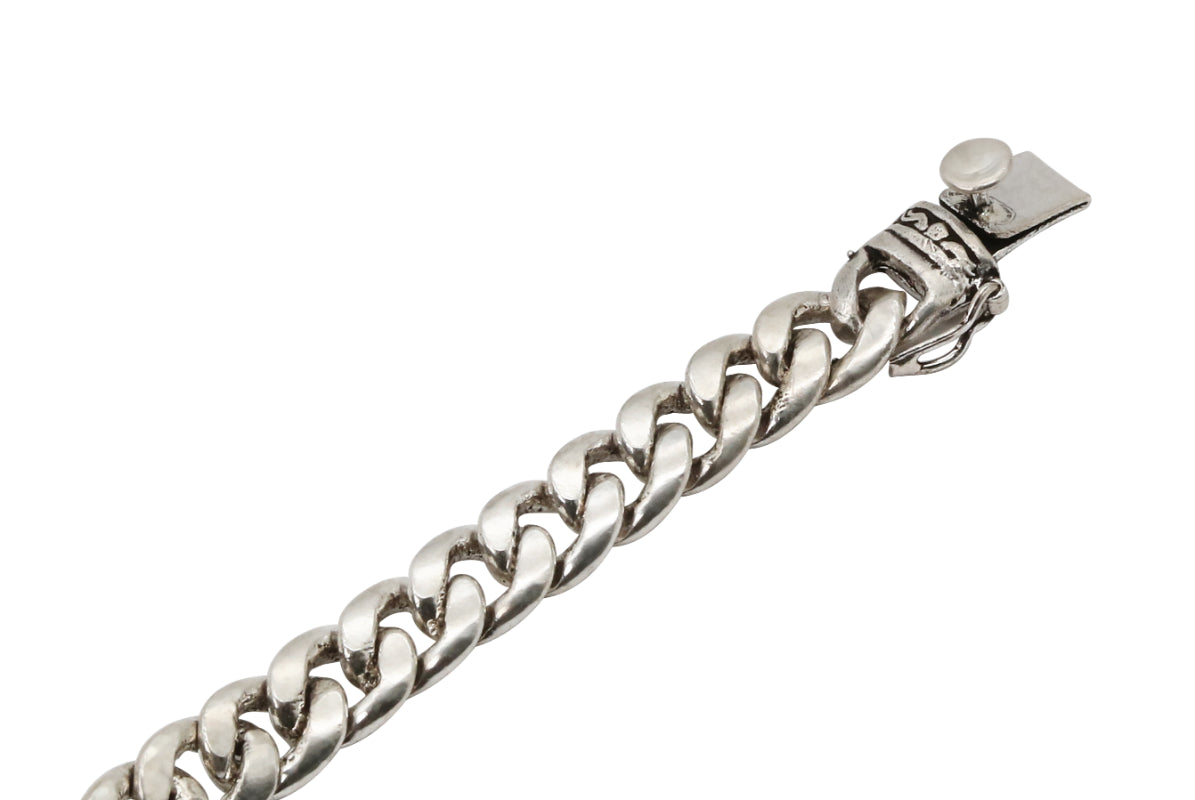 Oxidized Silver Mahadev-Inspired Chain Bracelet