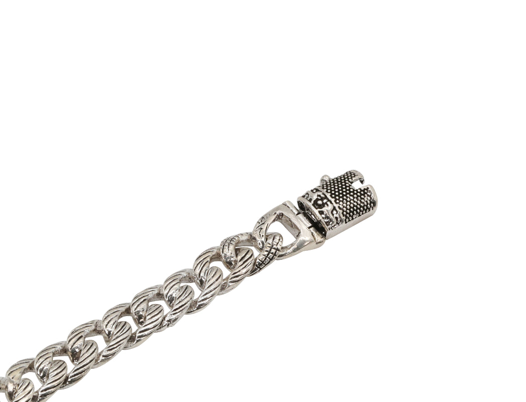 Iron Will Silver Bracelet