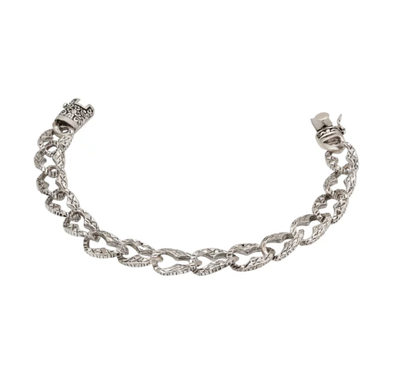 Carved Link Bracelet