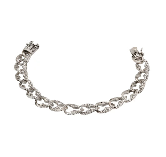 Carved Link Bracelet