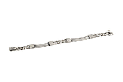 Mixed Link Silver Bracelet