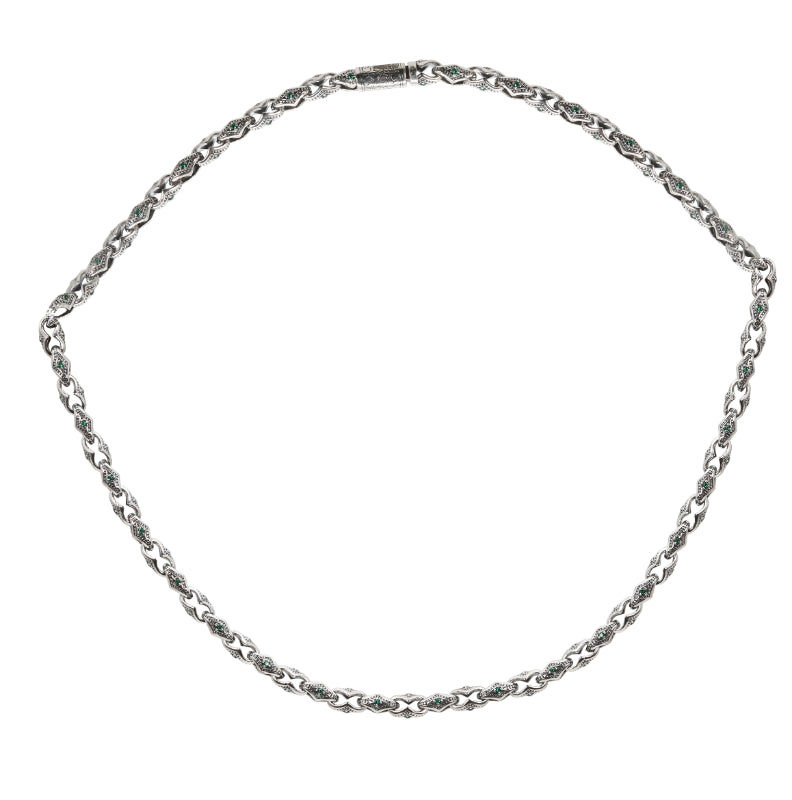 Emerald Script Men Chain