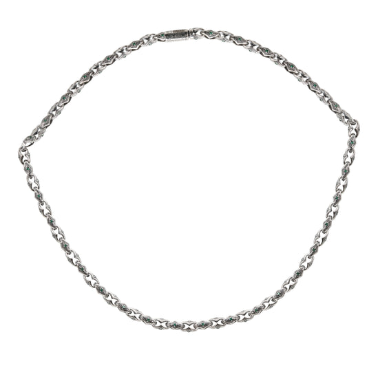 Emerald Script Men Chain