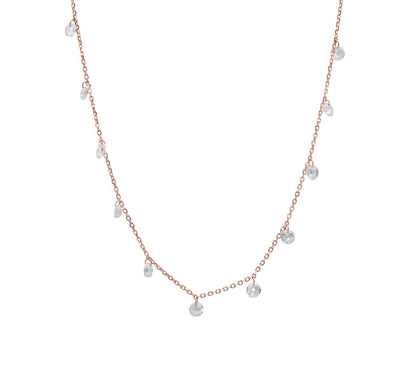 Rose Dewdrop Silver Chain