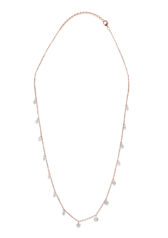Rose Dewdrop Silver Chain