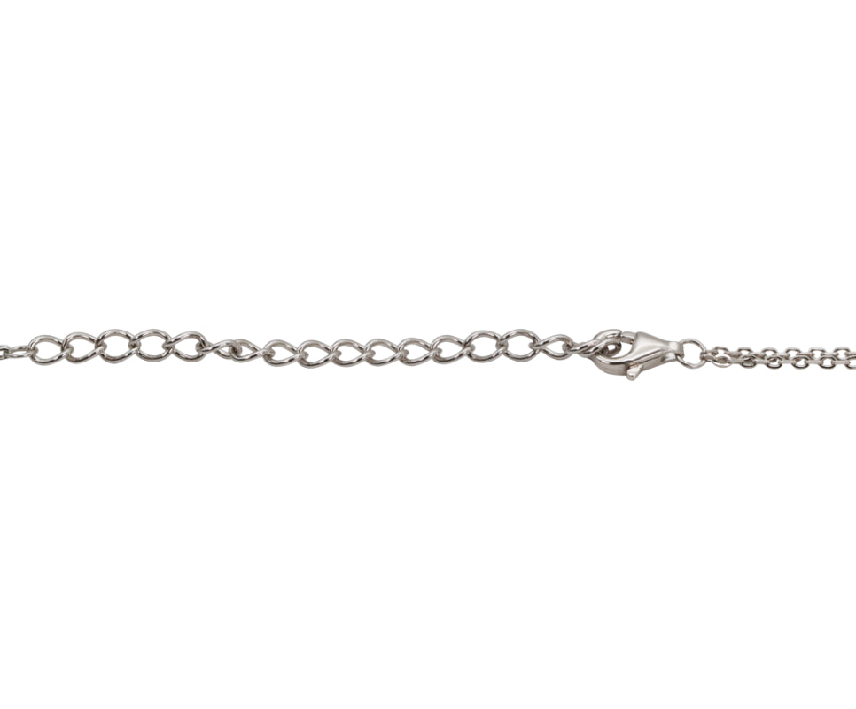 Moonlight Shimmer Layered Silver Chain