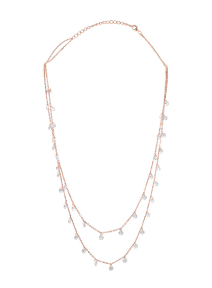 Blush Sparkle Double Strand Chain