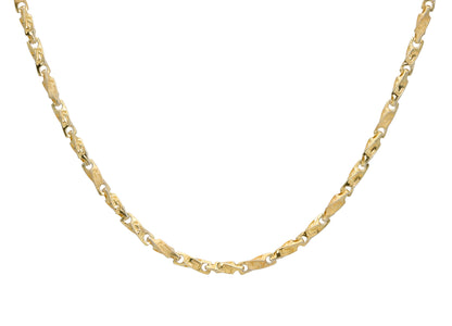 Golden Etch Silver Chain