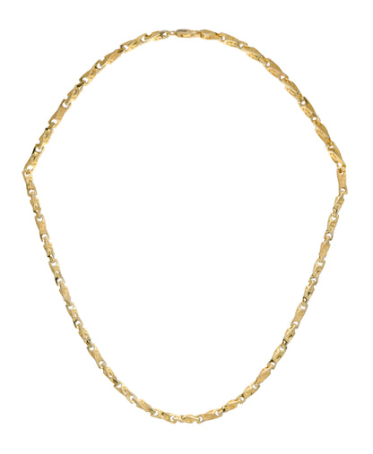 Golden Etch Silver Chain