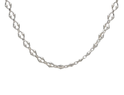 Faceted Aura Silver Chain