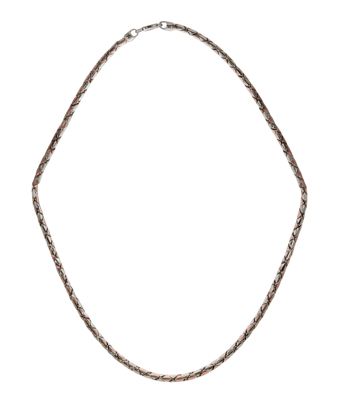 Serpentine Dual-Tone Silver Chain