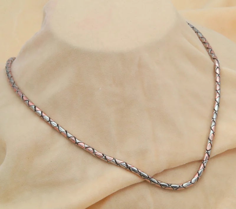 Serpentine Dual-Tone Silver Chain