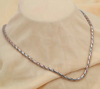 Serpentine Dual-Tone Silver Chain