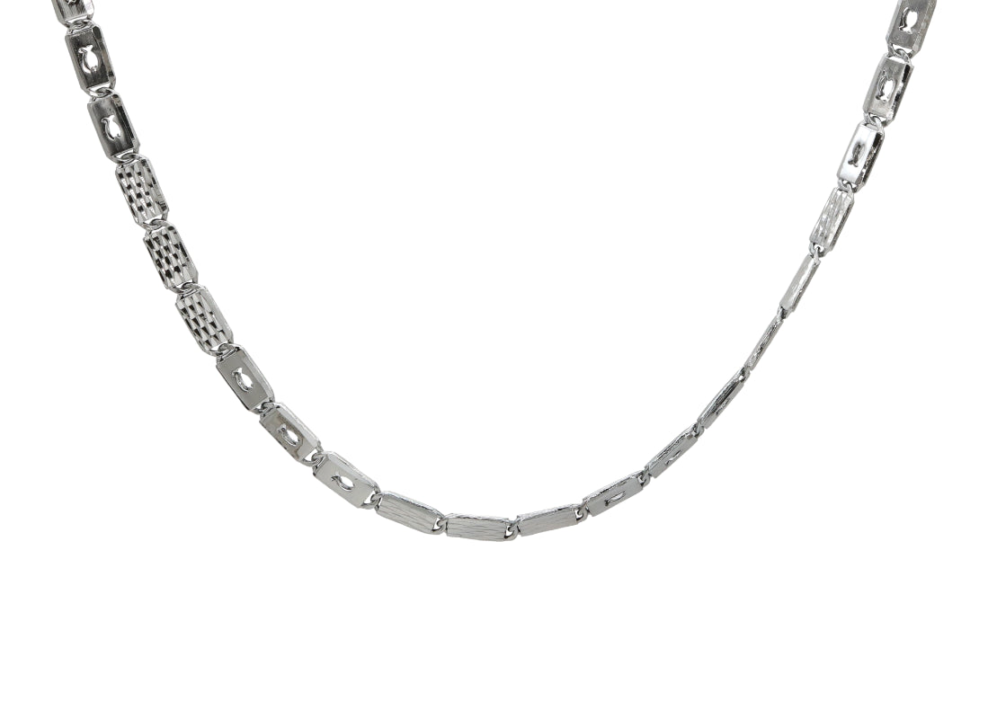 Urban Grid Silver Chain