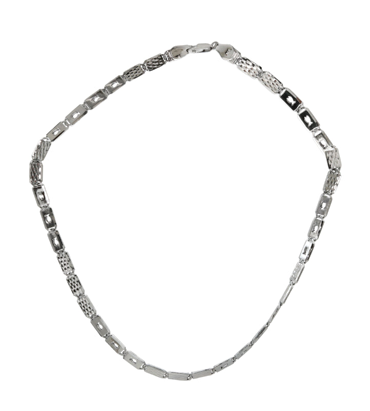 Urban Grid Silver Chain