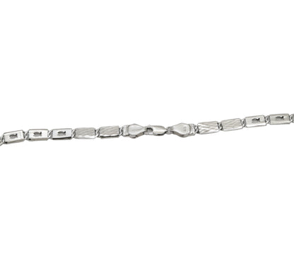 Urban Grid Silver Chain