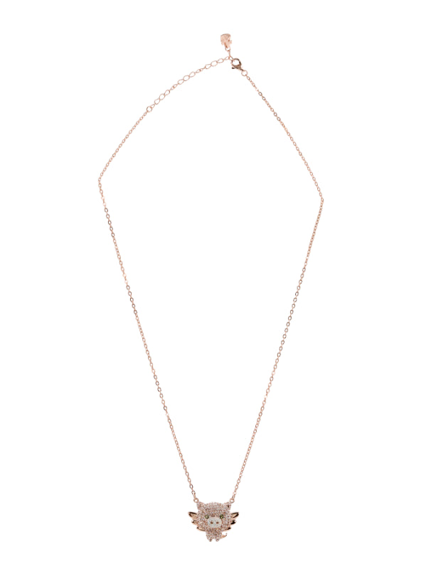 Whimsical Flying Pig Chain Pendant