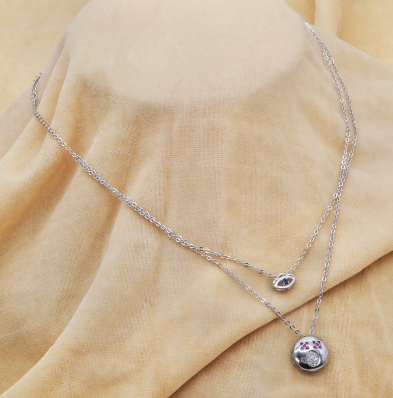 Mystical Guardian Layered Chain Pendant