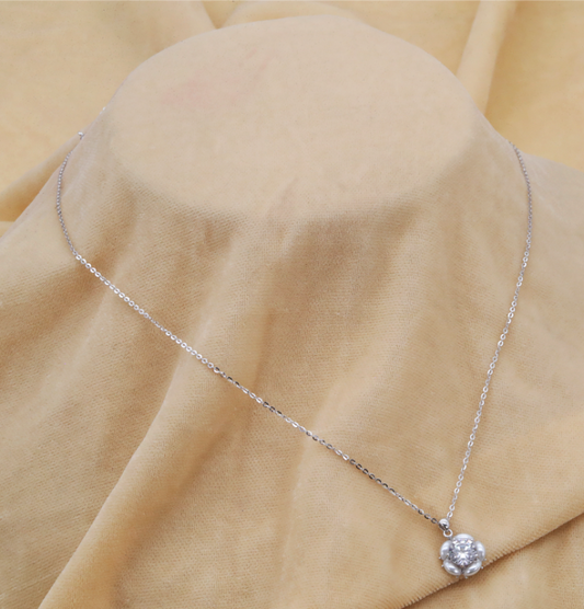 Luminous Pearl Blossom Chain Pendant