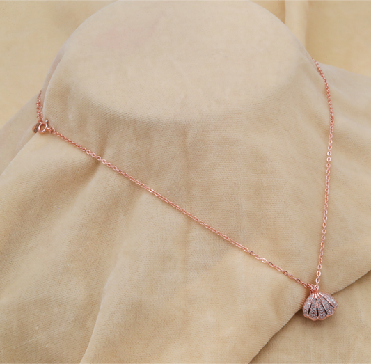 Ocean’s Rose Pearl Chain Pendant