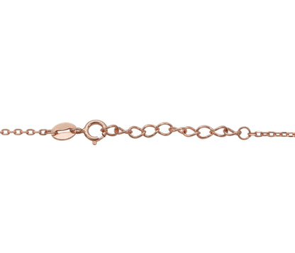 Rose-Glow Infinite Loop Chain Pendant