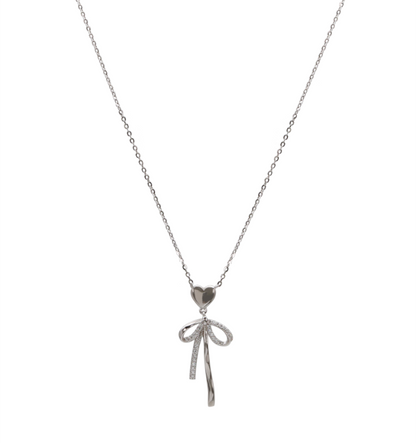 Graceful Bow Chain Pendant