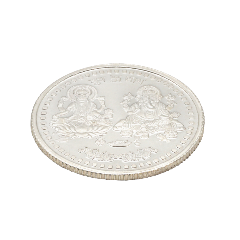 Auspicious Swastika Silver Coin