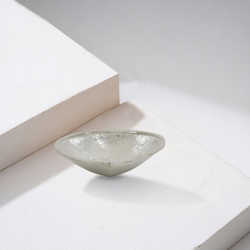 Divine Droplet Sterling Silver Diya