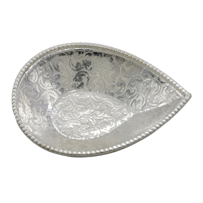 Divine Droplet Sterling Silver Diya