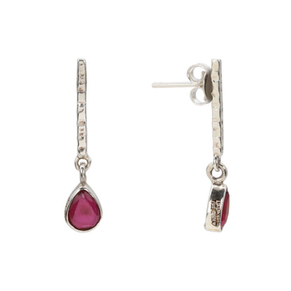 Scarlet Whisper Drop Earrings