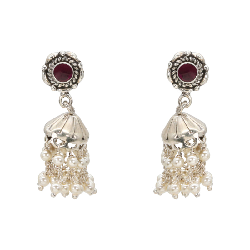 Ruby Rhapsody Jhumkas