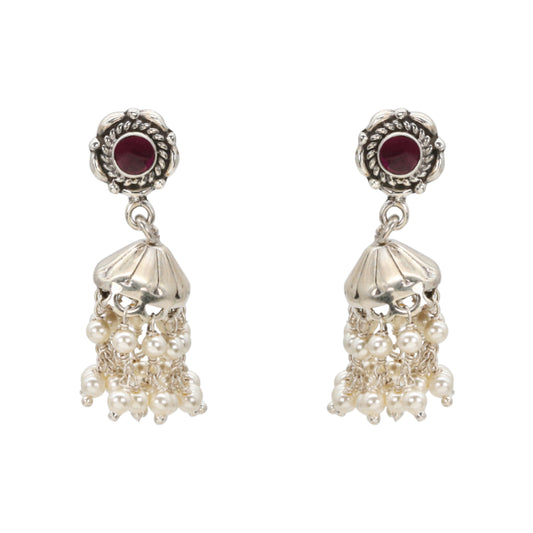 Ruby Rhapsody Jhumkas