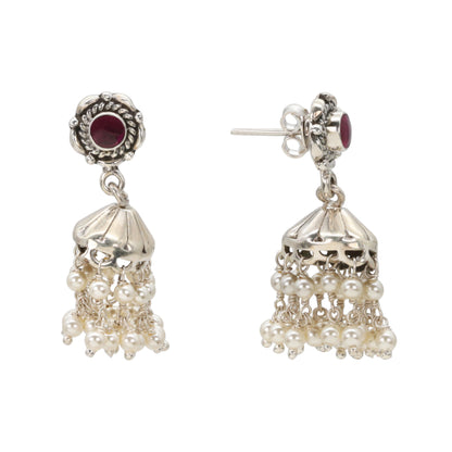 Ruby Rhapsody Jhumkas