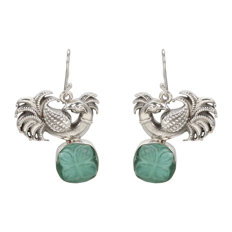 Peacock Verdant Drop Earrings