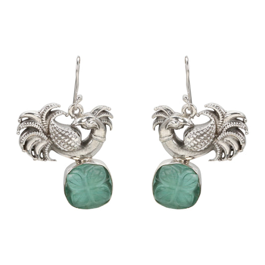 Peacock Verdant Drop Earrings