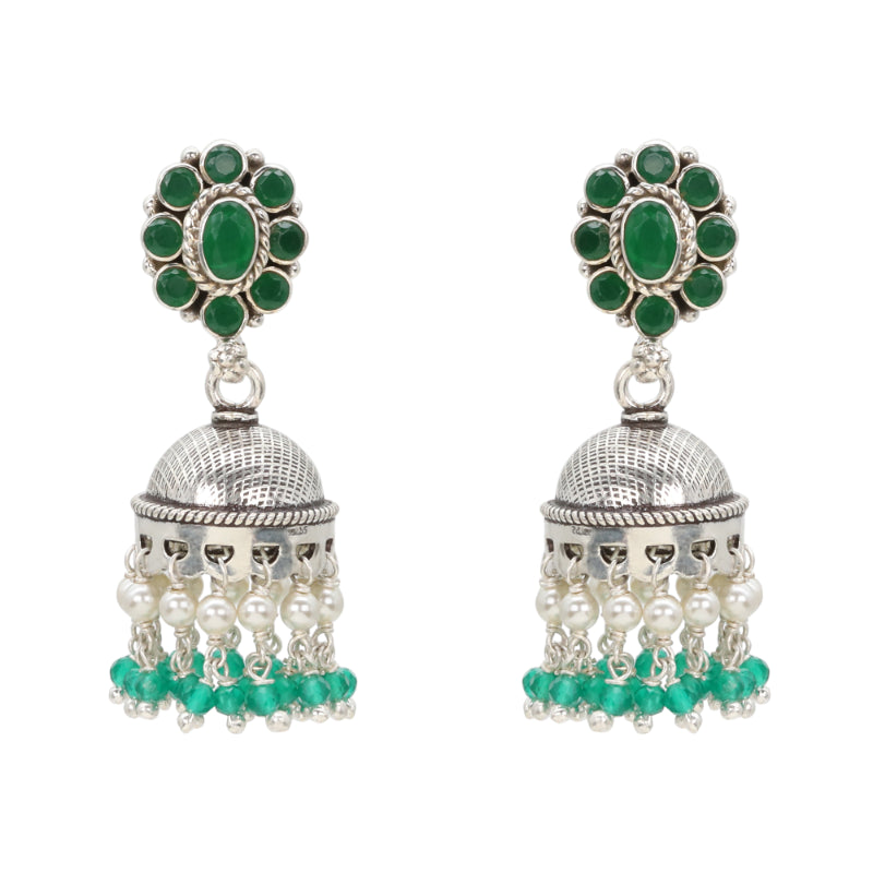 Forest Dewdrop Jhumkas