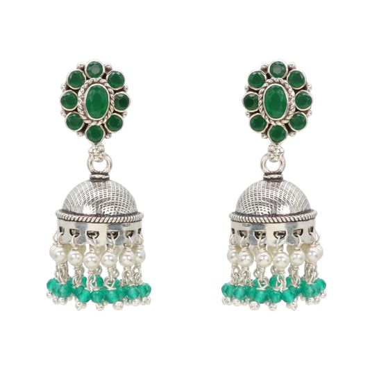 Forest Dewdrop Jhumkas
