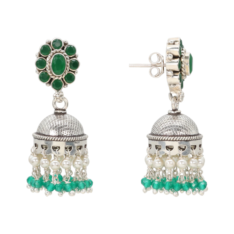 Forest Dewdrop Jhumkas