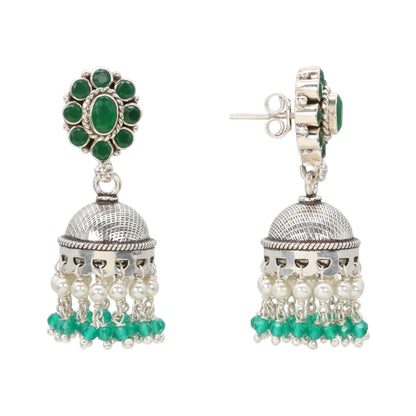 Forest Dewdrop Jhumkas