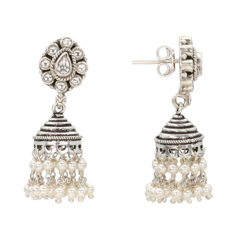 Pearly Dewdrop Jhumkas