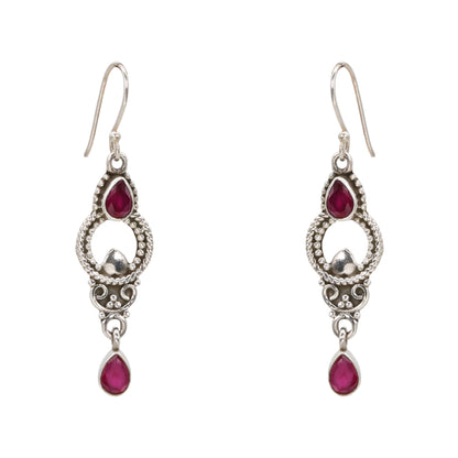 Artisan Silver Drop Earrings