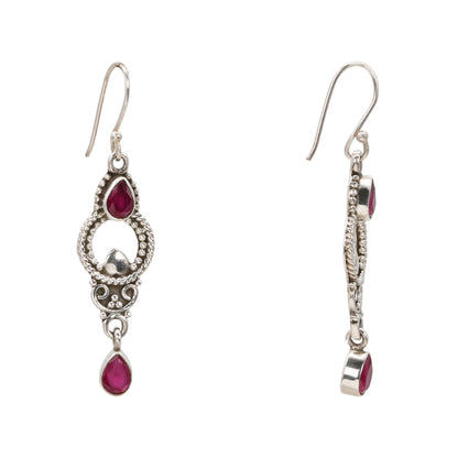 Artisan Silver Drop Earrings