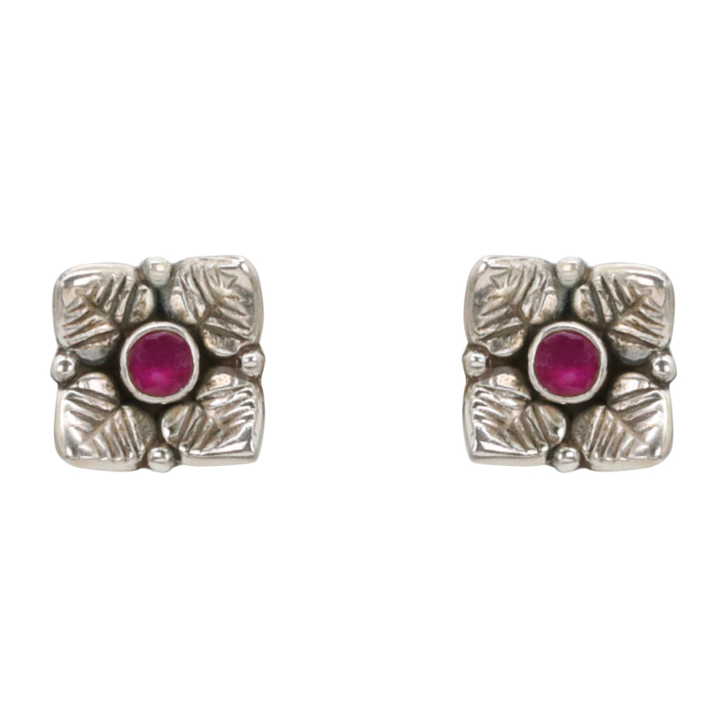 Ruby Bloom Earrings