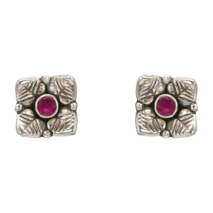 Ruby Bloom Earrings