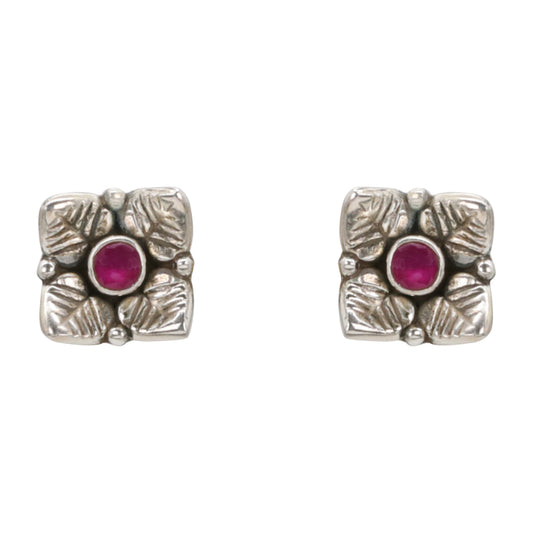 Ruby Bloom Earrings