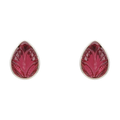 Crimson Teardrop Earrings