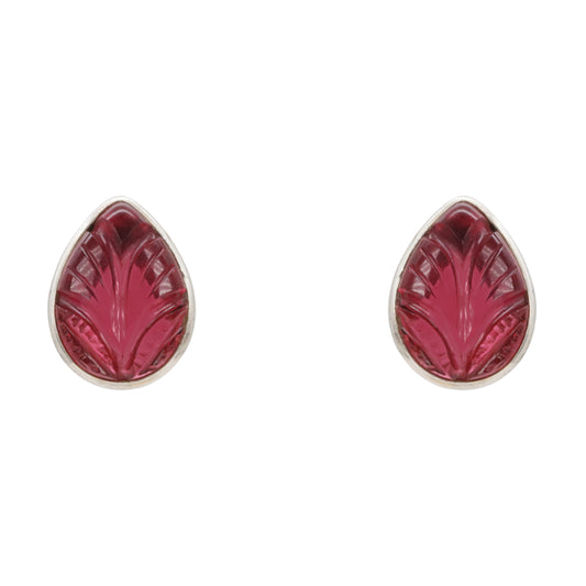 Crimson Teardrop Earrings