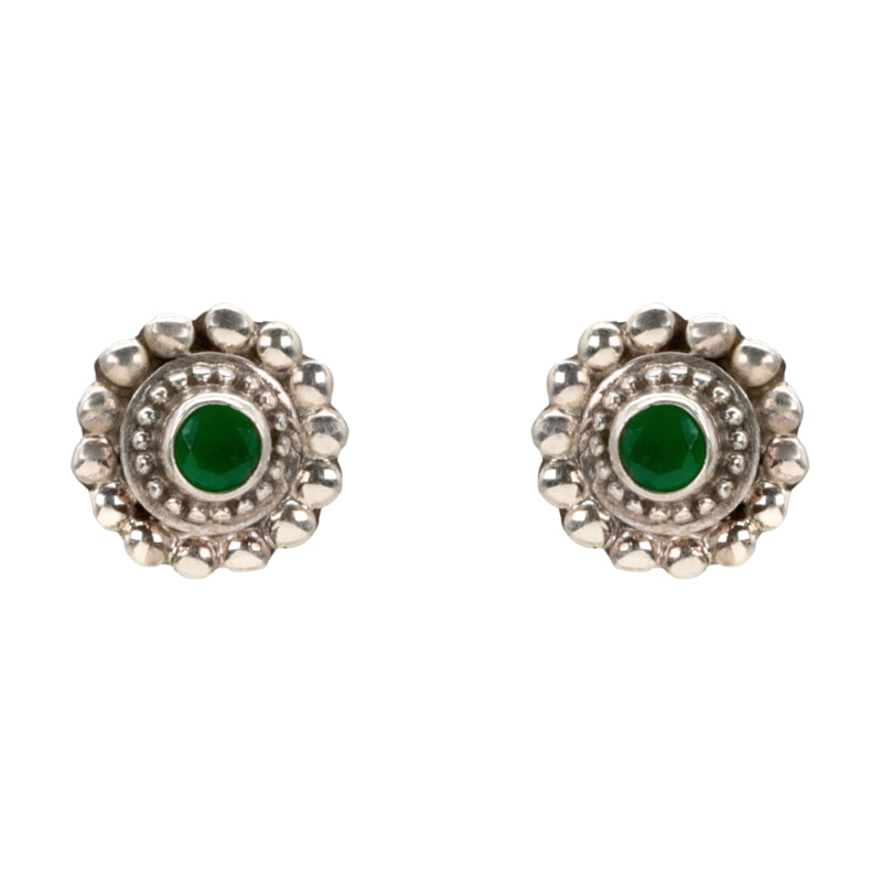 Emerald Blossom Earrings